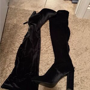Steve Madden Black Over-the-Knee Boots